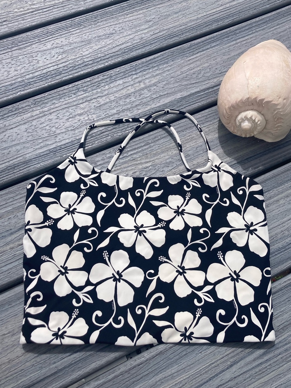 BENOA - Active Crossback Tank Top in pupukea black - M